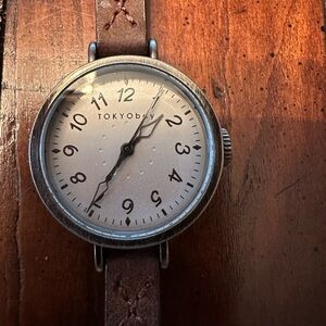 Women’s TOKYObay brown thin-band leather watch